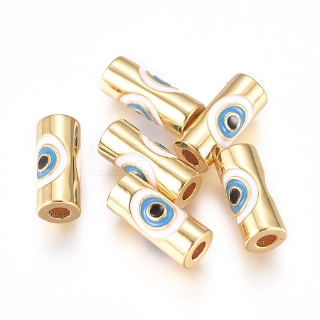 Brass Enamel Beads LS-KK-L189-20G-1