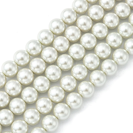 Eco-Friendly Dyed Glass Pearl Round Beads Strands X-HY-A002-10mm-RB009-1