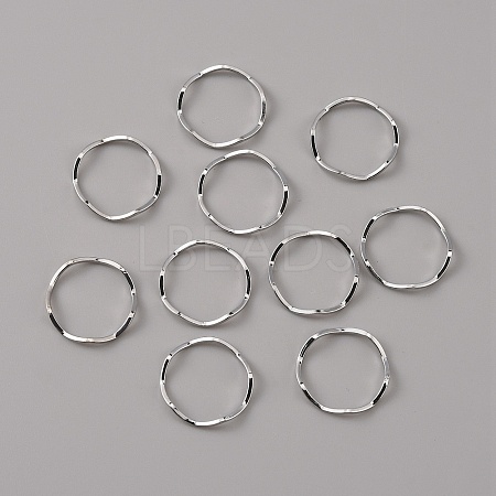 Brass Linking Rings LS-KK-WH0046-61P-1