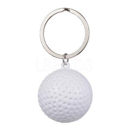 ABS Plastic Sports Ball Theme Pendants Keychains KEYC-JKC00659-03-1