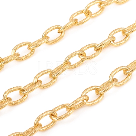 Textured Brass Cable Chain CHC-G012-01G-1