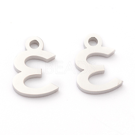 304 Stainless Steel Charms STAS-G244-01E-1