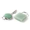 Natural Green Aventurine Pendants G-E580-01P-04-4