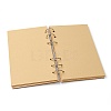 Wooden Wedding Guestbooks Notepad AJEW-H114-04-3