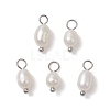 Natural Freshwater Pearl Potato Charms PALLOY-JF03202-02-1