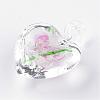 Handmade Luminous Lampwork Pendants LAMP-R136-04F-2