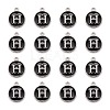 Platinum Plated Alloy Charms X-ENAM-S118-02H-P-2