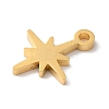 PVD Vacuum Plating 304 Stainless Steel Charms STAS-L081-010G-2