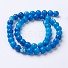 Natural Agate Beads Strands G-G754-09-8mm-2