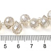 Electroplate Glass Beads Strands EGLA-D030-17O-4
