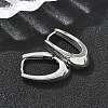 U-Shaped Brass Hoop Earrings EJEW-D320-14P-2