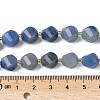 Natural Blue Aventurine Beads Strands G-U023-A04-01-5
