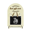 Arch Shape Wood Announcement Picture Frame Stand DJEW-WH0070-008-1