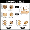 8Pcs 4 Styles Outdoor EDC Tool Brass Parachute Rope European Beads KK-NB0003-64-2