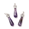 Natural Amethyst Pendants G-G976-01P-12-1