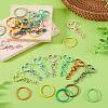 15Pcs Spray Painted Alloy Swivel Snap Hook Clasps FIND-TA0010-58-4