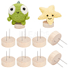 Wooden Crochet Doll Base Support Rack WOOD-WH0131-20A-1