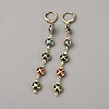 Brass Leverback Earrings EJEW-WH0004-209G-1