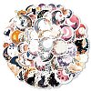 50Pcs PVC Self Adhesive Moon Cartoon Stickers X-STIC-B001-01-2