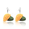 Acrylic & Alloy Dangle Earrings WGEBD91-04-1