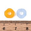 Frosted Transparent Acrylic European Beads OACR-Q197-05-A-3