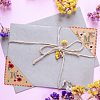 4Pcs 4 Styles Season Theme Non-woven Felt Embroidery Corner Bookmarks FIND-HY0002-47A-7