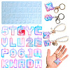 Letter & Number DIY Silicone Pendant Molds DIY-F139-01-1
