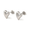 Anti-Tarnish 925 Sterling Silver Stud Earrings for Women EJEW-E307-11P-1