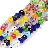 Handmade Millefiori Glass Bead Strands LAMP-J035-4mm-02-1