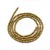 Electroplate Glass Beads Strands GLAA-F079-A-FP02-2