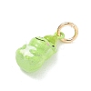 Brass Enamel Pendants KK-CBAE20A-01J-G-2
