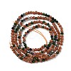 Synthetic Goldstone & Green Goldstone & Blue Goldstone Beads Strands G-G189-D04-01-3