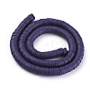 Flat Round Handmade Polymer Clay Beads LS-CLAY-R067-8.0mm-04-2