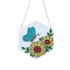 Sunflower with Butterfly DIY Diamond Painting Pendant Decoration Kits PW-WG855C0-01-5