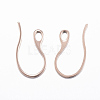 Ion Plating(IP) 304 Stainless Steel Earring Hooks X-STAS-H383-28RG-2