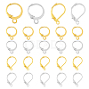 SUPERFINDINGS 200Pcs 4 Style Iron Leverback Earring Findings EJEW-FH0001-07-1