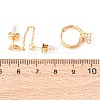 304 Stainless Steel Heart Stud Earring & Hoop Earring Sets EJEW-K268-93G-01-1-5