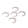 201 Stainless Steel 2-Loop Link Charms STAS-N090-LA039-P-4