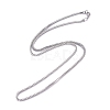 Men's 304 Stainless Steel Diamond Cut Cuban Link Chain Necklaces X-NJEW-G340-10P-01-2