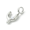 Rack Plating Brass with ABS Plastic Pearl European Dangle Charms KK-G501-02Y-P-2