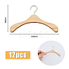 SUPERFINDINGS 12Pcs Miniature Wood Doll Clothes Hangers DIY-FH0005-32B-2