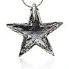 Glittering Star Pendant Necklace Findings TIBE-M001-134-2