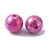 Pearlized Plastic Round Beads KY-WH0004-06H-1