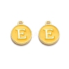 Golden Plated Alloy Enamel Charms ENAM-Q437-13E-1