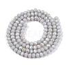Electroplate Opaque Solid Color Glass Beads Strands EGLA-A044-P3mm-L19-2