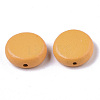 Painted Natural Wood Beads X-WOOD-R265-11-2