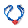 Polyester & Spandex Cord Bracelet Sets BJEW-JB06367-4