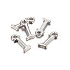Platinum Plated Alloy Letter Pendants PALLOY-J718-01P-I-2