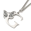 201 Stainless Steel Necklaces NJEW-Q336-01G-P-4