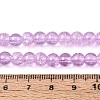 Spray Painted Crackle Glass Beads Strands CCG-Q002-6mm-04-4